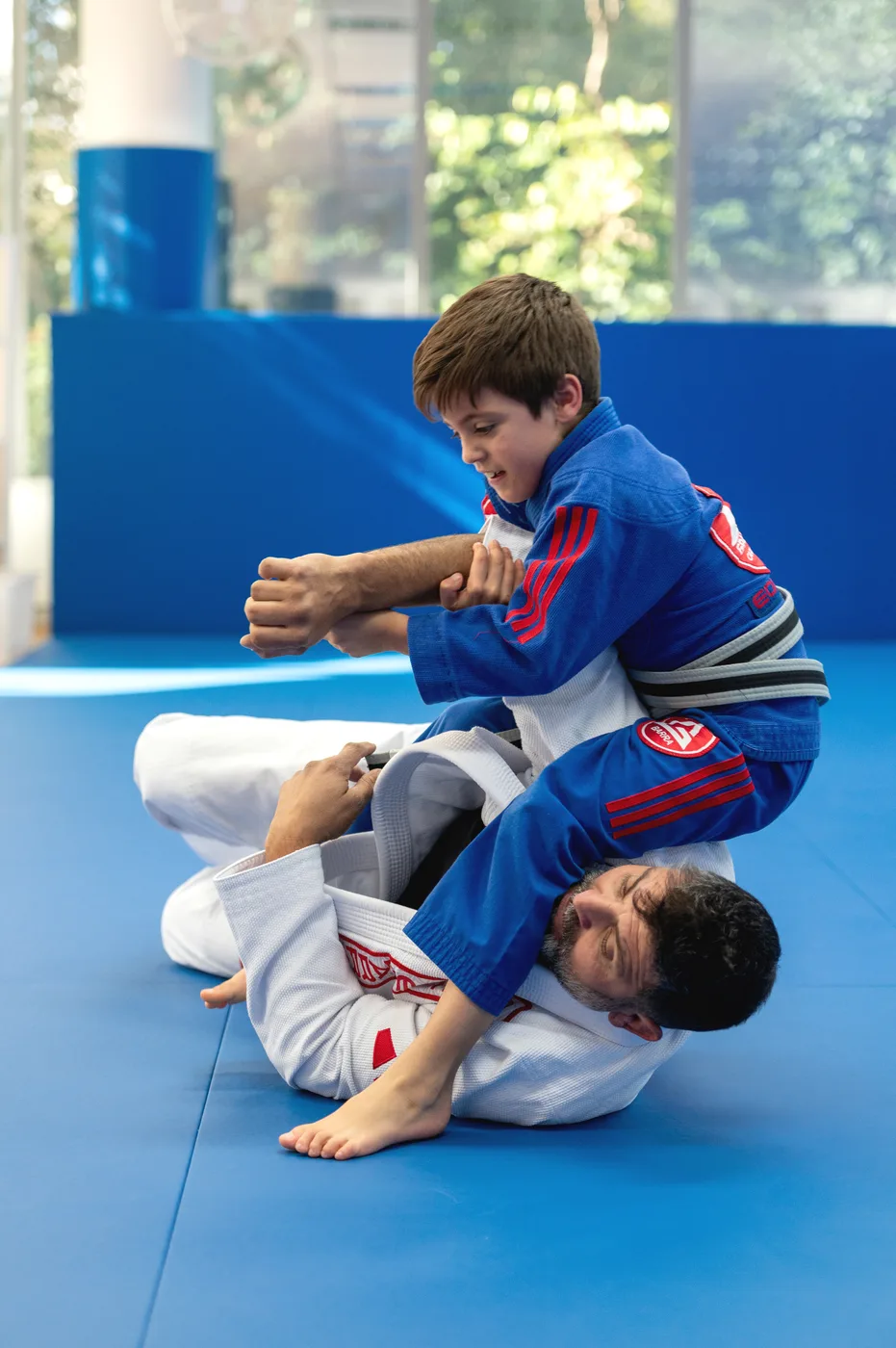 Training at Gracie Barra Bakersfield