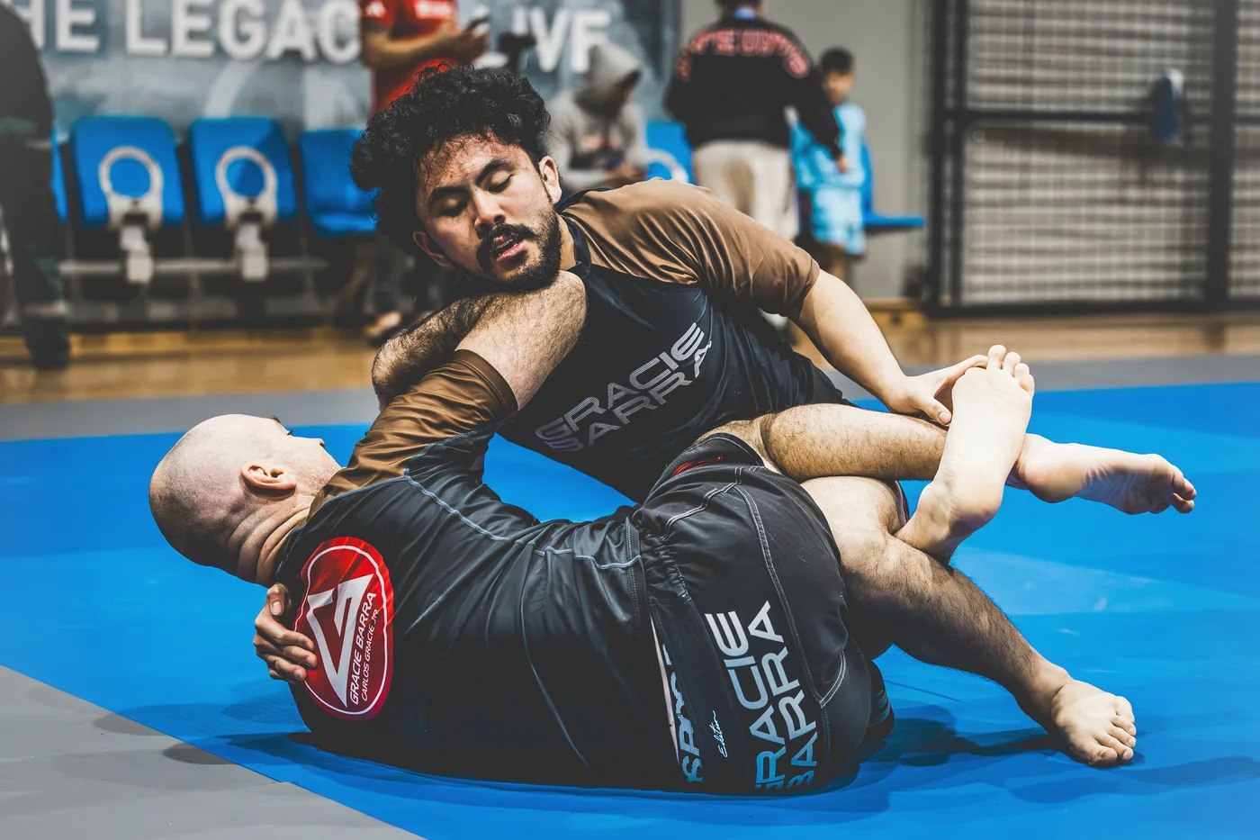 Adults training together at Gracie Barra Bakersfield